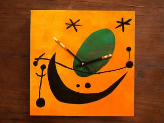 Keramické hodiny - Miró