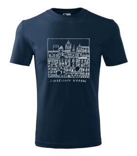 Navy tričko Jindřichův hradec - město Velikost: L