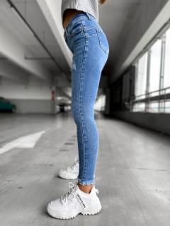 Modré trhané džíny Celine Velikost: L