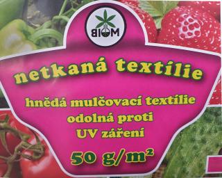 Biom Netkaná textílie hnědá 1,6x10m