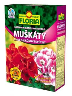Floria Organo-minerální hnojivo pro Muškáty a jiné balkónové květiny 2,5kg