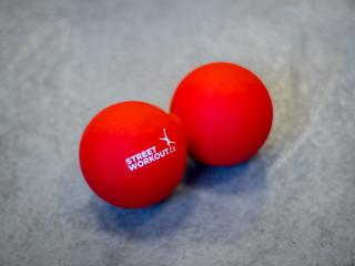 Dvojitý gumový masážní míček LACROSSE BALL DOUBLE