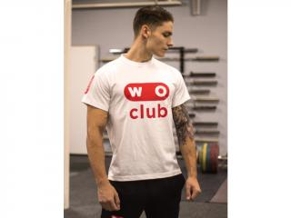 Pánské triko WOclub na trénink a workout bílé Velikost: L