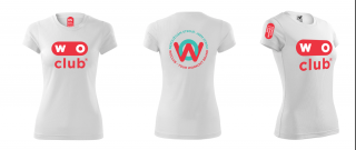 Tričko dámské WOclub bílé na cvičení Velikost: M