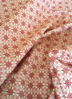 Americká bavlna růžový čtyřlístek, smetanová