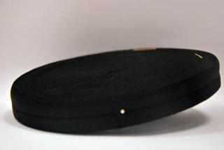 Pruženka lemovací půlená 19 mm, černá