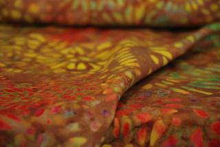 Viskóza batika, horčicová - zbytek látky II.