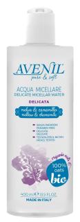 Avenil pure & soft jemná čisticí a odličovací micelární voda, 400 ml