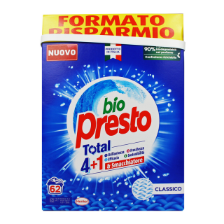 Bio Presto Classico Total 4+1 prací prášek, 62 pracích dávek
