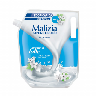 Malizia tekuté mýdlo s mléčnými proteiny, náhradní náplň, 1000 ml