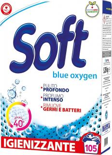 Soft Blue Oxygen Igienizzante prací prášek, 105 pracích dávek