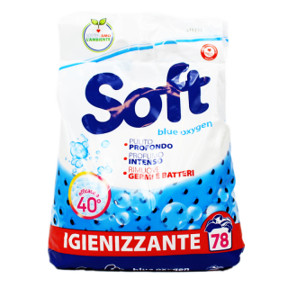 Soft Blue Oxygen Igienizzante prací prášek, 78 pracích dávek