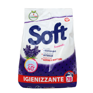 Soft Lavanda Igienizzante prací prášek, 78 pracích dávek