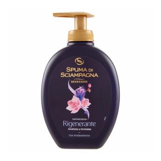 Spuma di Sciampagna antibakteriální tekuté krémové mýdlo Rigenerante Ametista e Orchidea, 400 ml