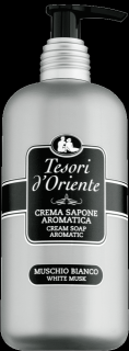Tesori d'Oriente Muschio Bianco parfémované mýdlo s dávkovačem, 300 ml