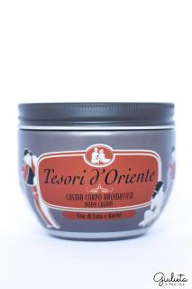 Tesori d'Oriente parfémovaný tělový krém Fiori di Loto e Karité, 300 ml