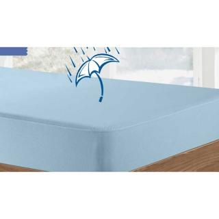 Velfont Respira matracový chránič  - pudrově modrá na matraci: 80 x 200 cm