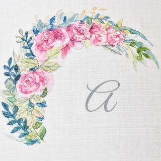 Květiny - monogram A