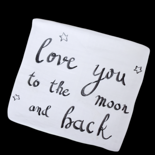 Látková plenka Love you to the moon