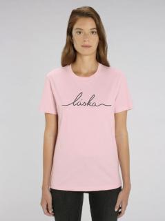 Tričko Láska - růžové XL