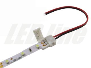 Click spojka pro 1barevný LED pásek 8mm s kabelem