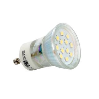 Superled LED žárovka GU10/MR11 2,4W 200lm teplá (20W)