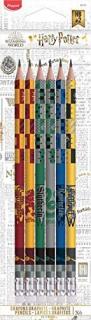 Grafitová tužka Harry Potter s pryží 6 ks