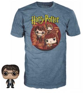 Pocket Pop! & Tee: Harry Potter Trio Velikost: L