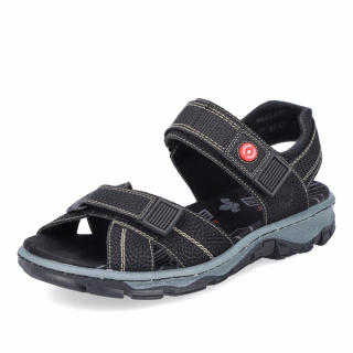 Dámské sandály RIEKER 68851-02 černá S3 Barva obuvi: Černá, Velikost obuvi: 37