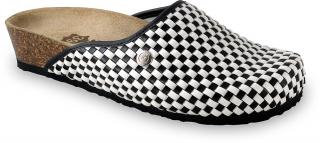 Grubin zdravotní dámská kožená obuv Domino uzavřené pantofle 2703640 Barva obuvi: Černá, Velikost obuvi: 39