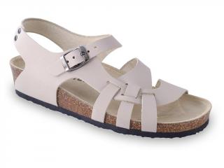 Grubin zdravotní dámská kožená obuv Pisa sandále béžové 0203550 Barva obuvi: Béžová, Velikost obuvi: 36