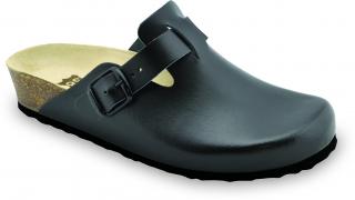 Grubin zdravotní dámská kožená obuv Rim uzavřené pantofle černé 0053580 Barva obuvi: Černá, Velikost obuvi: 36