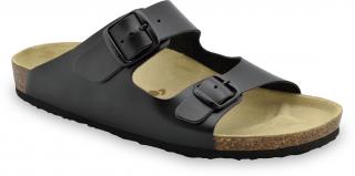 Grubin zdravotní pánská kožená obuv Kairo pantofle 0234050 Barva obuvi: Černá, Velikost obuvi: 44