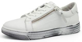 Manitu dámská kožená obuv polobotky 850440-3 bílá Barva obuvi: Bílá, Velikost obuvi: 37