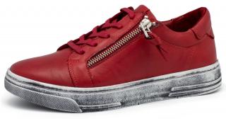 Manitu dámská kožená obuv polobotky  850440-4 červená Barva obuvi: Červená, Velikost obuvi: 37