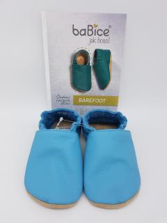 baBice barefoot capáčky BA121 - azurová Vel.: 22,5