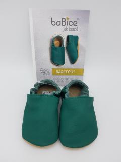 baBice barefoot capáčky BA137 - tmavě zelené Vel.: 20,5