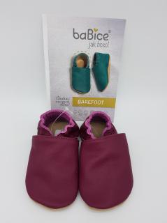 baBice barefoot capáčky BA140 - burgundy Vel.: 18,5