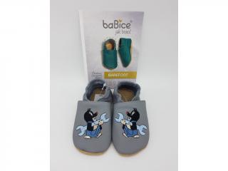 baBice barefoot capáčky EM013 - Krteček šedý Vel.: 22,5