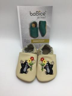 baBice barefoot capáčky EM014 - Krteček béžový Vel.: 16,5