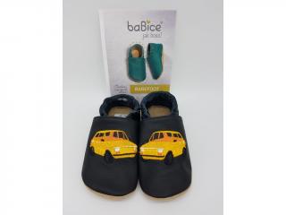 baBice barefoot capáčky EM045 - auto žluté Vel.: 22,5