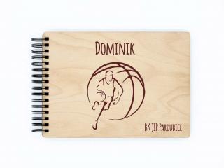 Dřevěné sportovní fotoalbum BASKETBAL