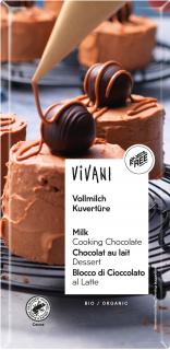 Čokoláda na vaření Bio VIVANI druh: Mléčná 200g Bio