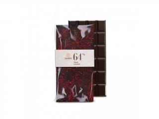Hořká čokoláda Janek - různé druhy příchuť: S drcenými ostružinami 85 g