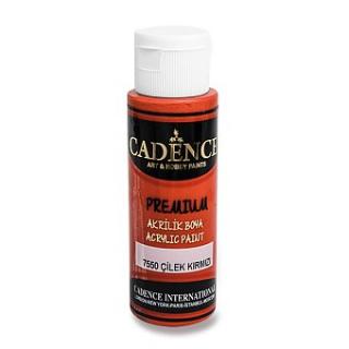 Akrylová barva CADENCE Premium, červená, 70 ml