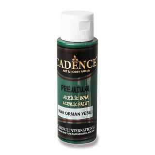 Akrylová barva CADENCE Premium,tm. zelená, 70ml