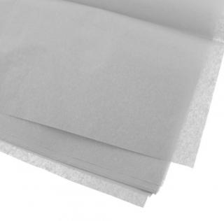 Balící papír hedvábný tenký světle šedý 65x50cm 10ks