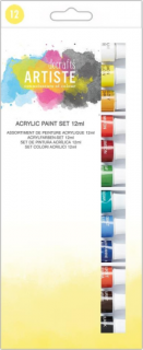 Barvy akrylové DOA 551000 12ks 12ml