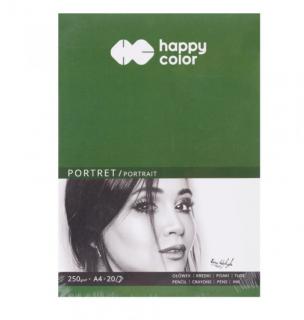 Blok A4/250g,20l BÍLÝ Portret Happy color