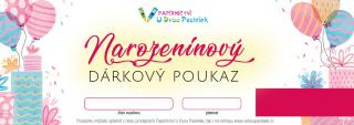 Dárkový poukaz K narozeninám - balónky Forma poukazu: emailem, Hodnota dárkového poukazu: 1000